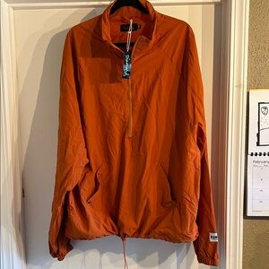 Diamond Supply Co. Men's Vibrant Orange Windbreaker